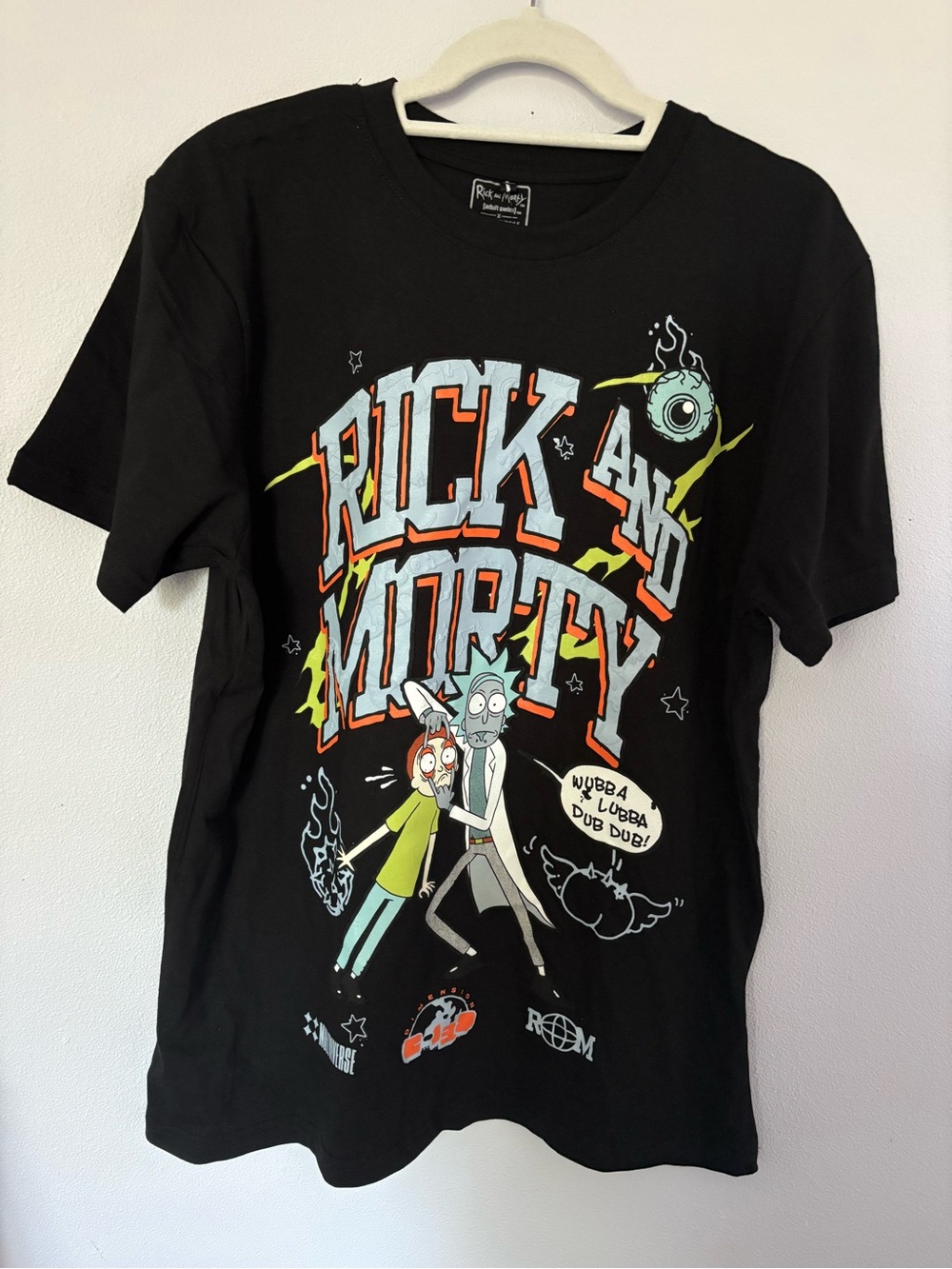 Rick and Morty Black Graphic Tee